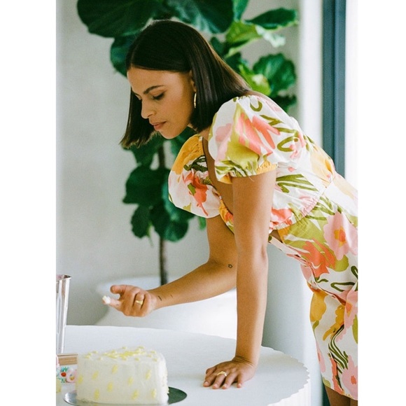 Sabo 100% cotton 60’s floral print retro inspired mini summer dress - Picture 3 of 12